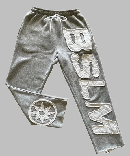 Men's Printed Mesh Sports Jogger Pants Stylish Fashion