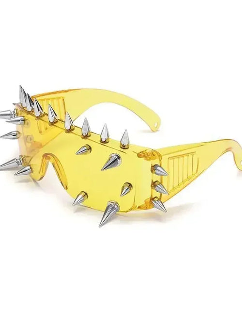 Load image into Gallery viewer, Cyberpunk Demon Eyewear Metal Rivet Sunglasses Steampunk Eyewear
