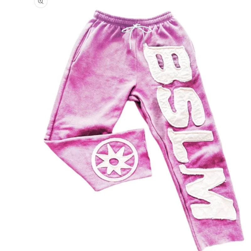 Men's Printed Mesh Sports Jogger Pants Stylish Fashion