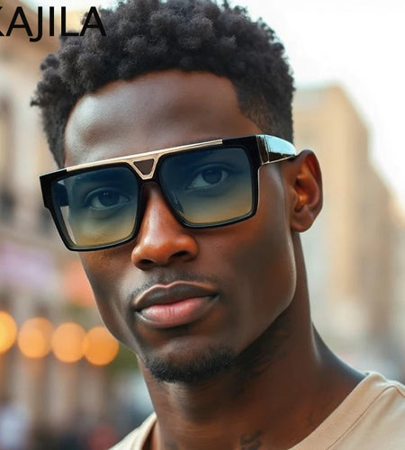 Oversized Polarized Square Sunglasses Men Big 2026 Luxury Brand Vintage Classic Shades UV400
