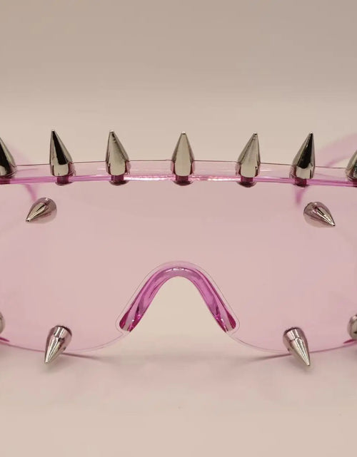 Load image into Gallery viewer, Cyberpunk Demon Eyewear Metal Rivet Sunglasses Steampunk Eyewear
