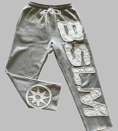 Men's Printed Mesh Sports Jogger Pants Stylish Fashion