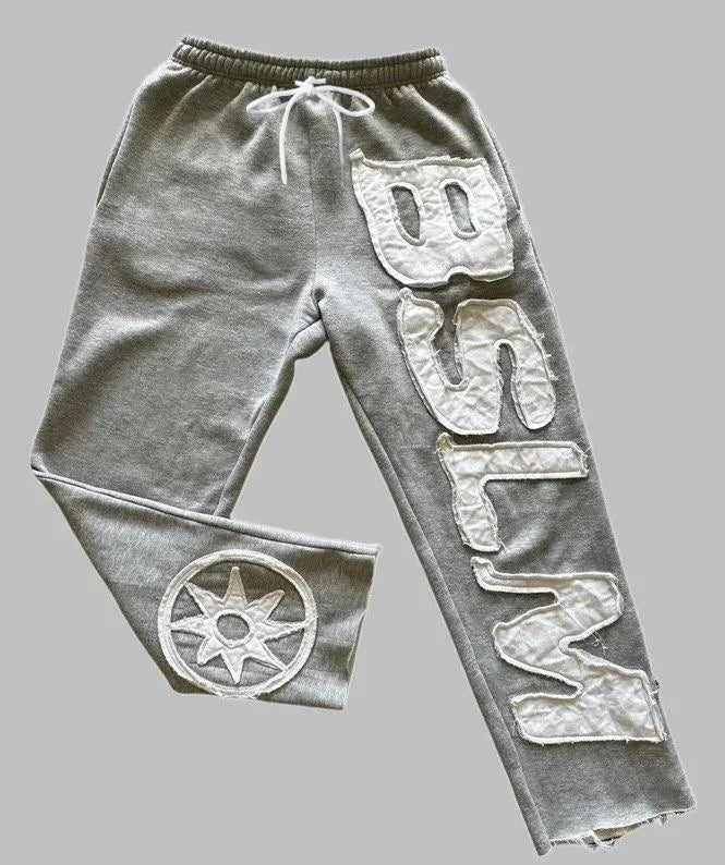 Men's Printed Mesh Sports Jogger Pants Stylish Fashion