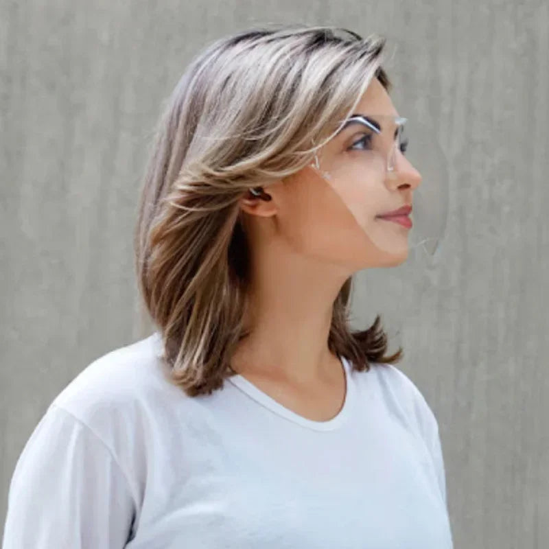 Full Face Sunglasses Mask For Women and Men Protective Faceshield Glasses Goggles Covered Spherical Lens