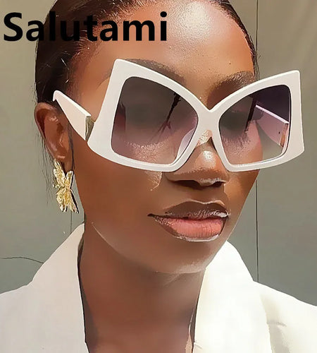 Unique Oversized Bow Cat Eye Sunglasses For Women New Fashion Brand In Multiple Colors