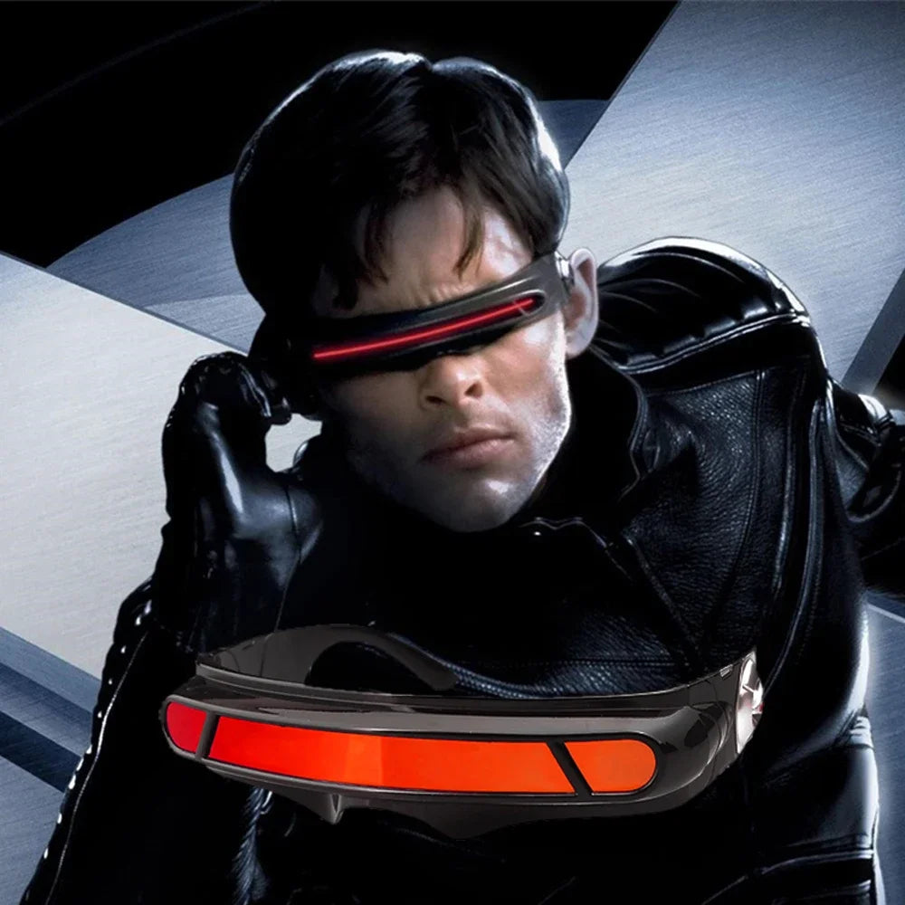 X-men sunglasses Cyclops Cosplay Polarized Sunglasses for Men Women Memory Material Shield  Designer Sunglasses