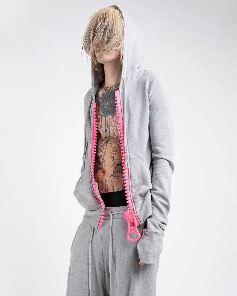 Oversized Zipper Hoodie Women Y2k European and American Retro