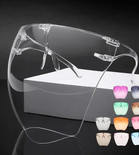 Full Face Sunglasses Mask For Women and Men Protective Faceshield Glasses Goggles Covered Spherical Lens