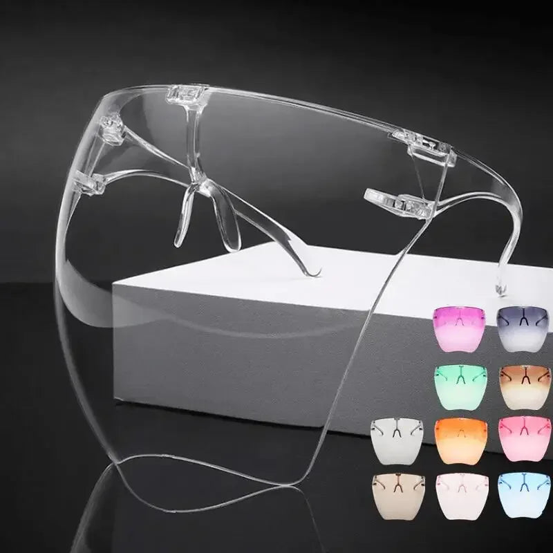 Full Face Sunglasses Mask For Women and Men Protective Faceshield Glasses Goggles Covered Spherical Lens