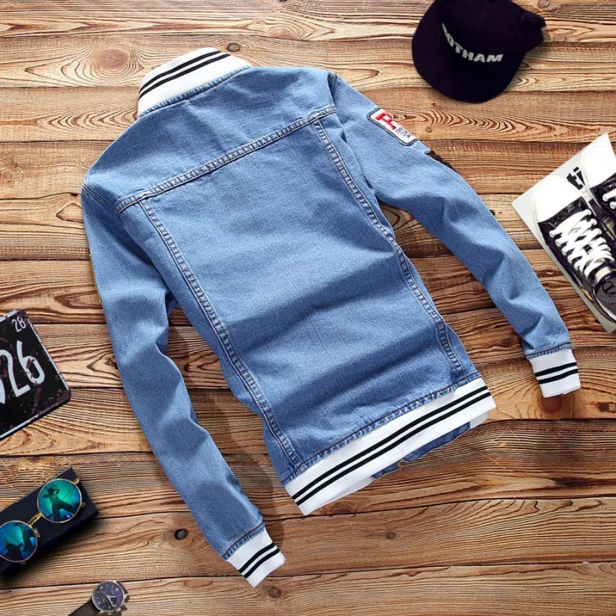 Men's Denim Jackets Fashion Male Trendy Denim