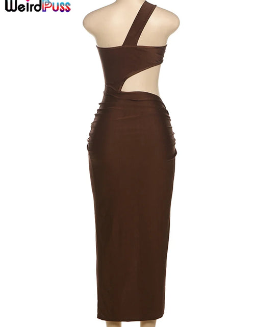 Load image into Gallery viewer, Women's  Summer Hollow Waistless Sleeveless High Waist Stretch Dress

