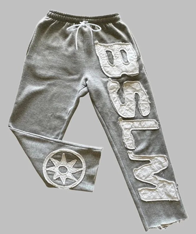 Men's Printed Mesh Sports Jogger Pants Stylish Fashion