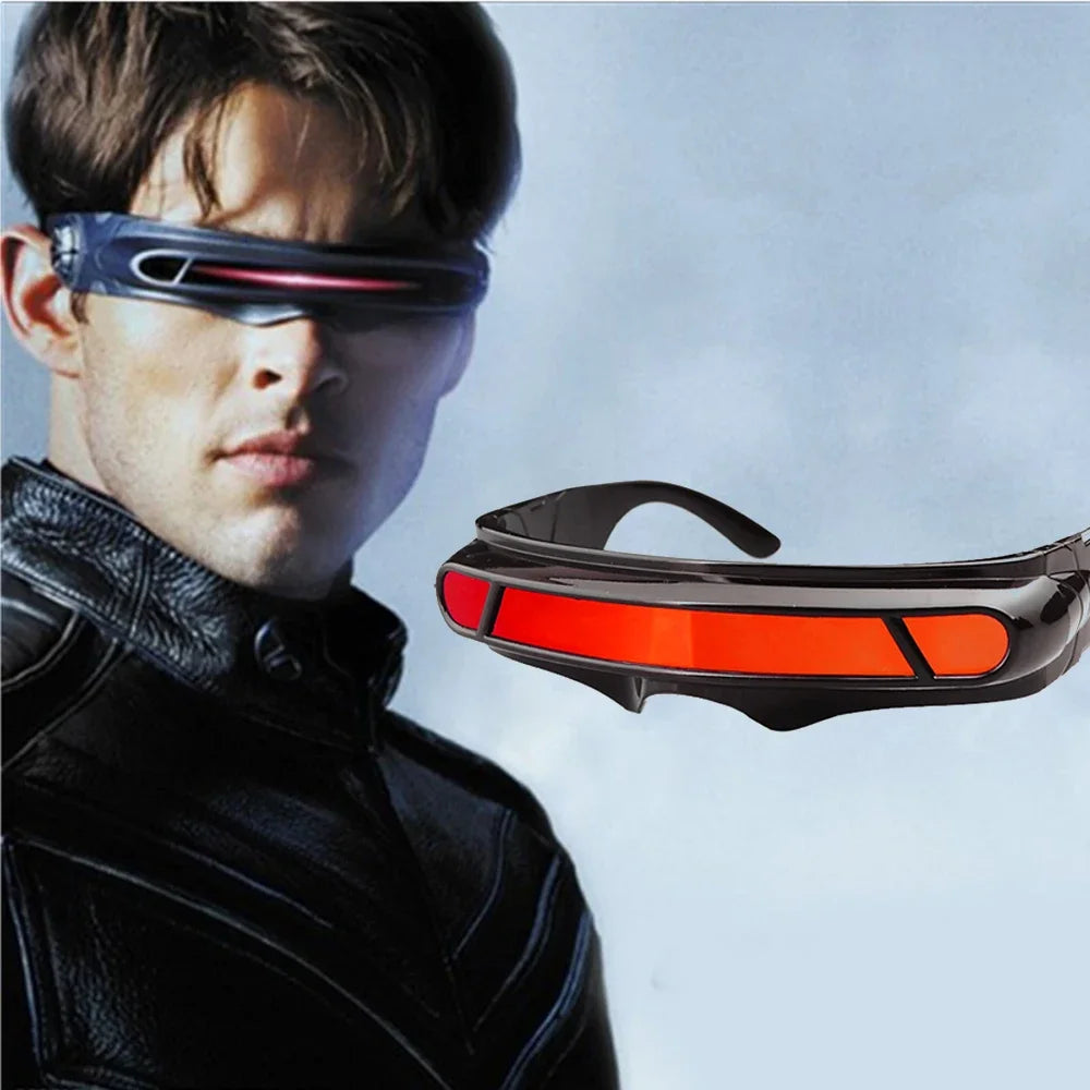 X-men sunglasses Cyclops Cosplay Polarized Sunglasses for Men Women Memory Material Shield  Designer Sunglasses