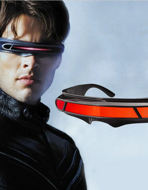 Load image into Gallery viewer, X-men sunglasses Cyclops Cosplay Polarized Sunglasses for Men Women Memory Material Shield  Designer Sunglasses
