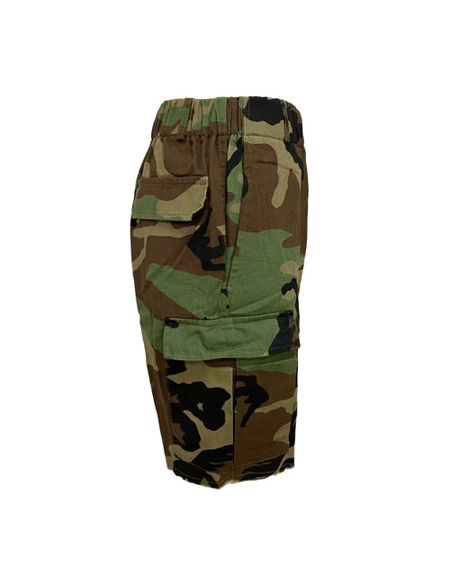 Load image into Gallery viewer, Women's Printed Camouflage Shorts Multi-Pocket Casual Loose Fit Mid-Waist Summer Shorts
