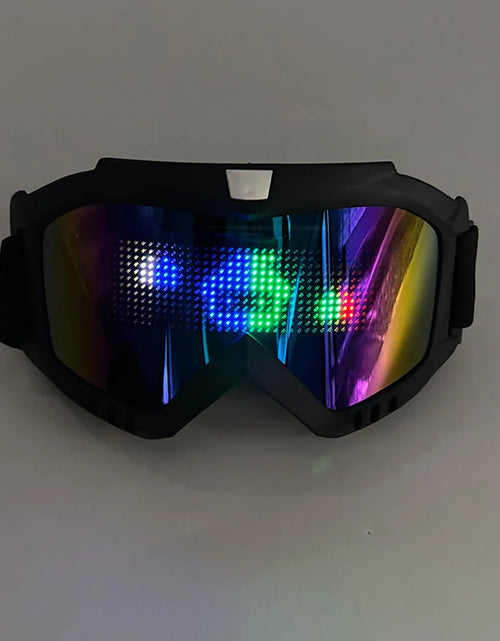 Load image into Gallery viewer, LED Bluetooth Goggles Neon Accessories Futuristic Luminous Glasses Bluetooth
