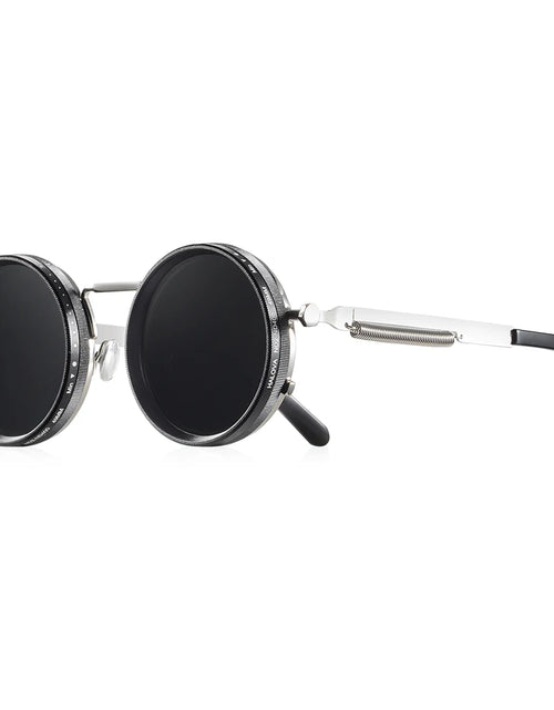 Load image into Gallery viewer, Polarized Round Sunglasses ND9 Adjustable Dimming Men and  Women Retro Punk  Eyeglasses Outdoor Shades UV400

