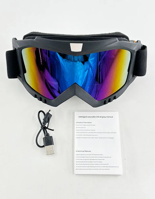 Load image into Gallery viewer, LED Bluetooth Goggles Neon Accessories Futuristic Luminous Glasses Bluetooth
