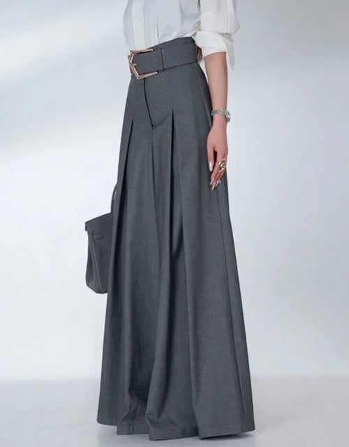 Load image into Gallery viewer, Elegant Urban Office Loose Pants for Woman Full Length Bottoms
