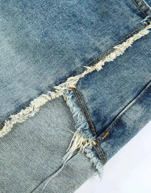 Load image into Gallery viewer, 2026 Summer Pentagram Pattern Men's  Mid Length Denim Shorts American High Street Straight
