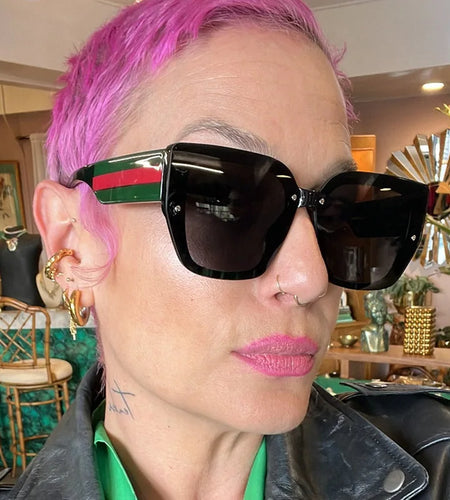 New Sunglasses for Women Retro Fashion Sun Glasses Color Blocked Eyeglass Luxury Brand Design Uv400
