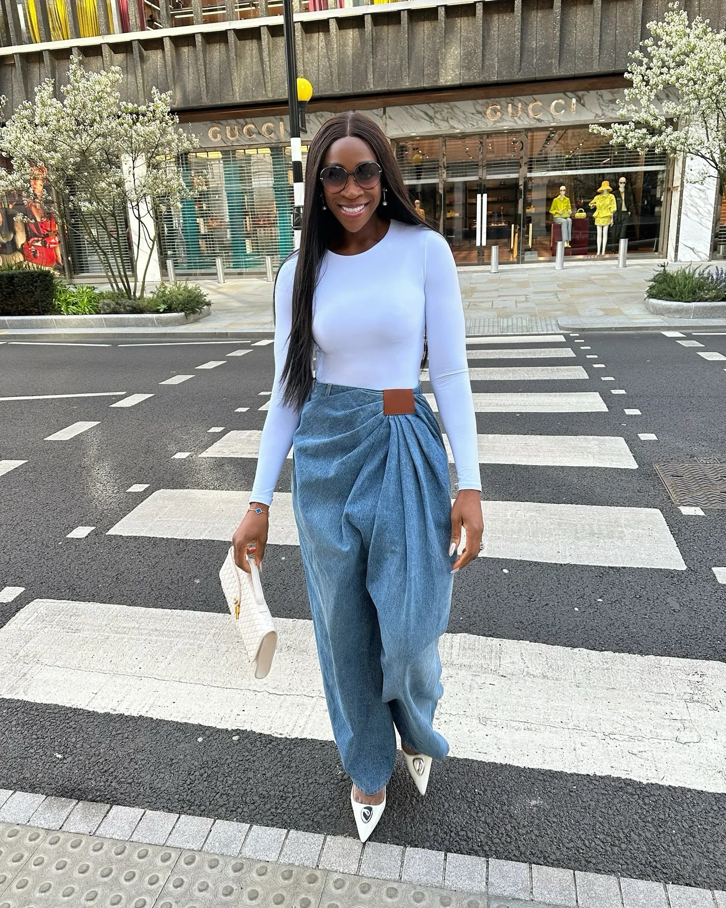Women Wide Leg Pants High Waist with Folds Design Denims Spring 2026 Vintage Style