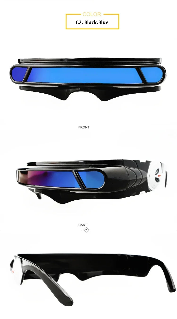 X-men sunglasses Cyclops Cosplay Polarized Sunglasses for Men Women Memory Material Shield  Designer Sunglasses