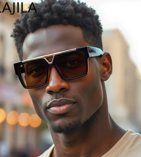 Oversized Polarized Square Sunglasses Men Big 2026 Luxury Brand Vintage Classic Shades UV400