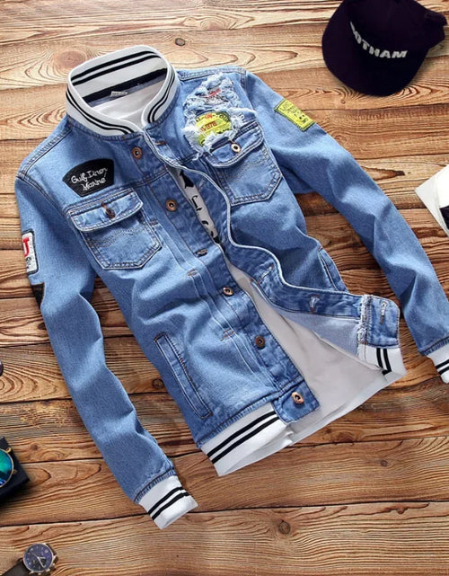Load image into Gallery viewer, Men's Denim Jackets Fashion Male Trendy Denim
