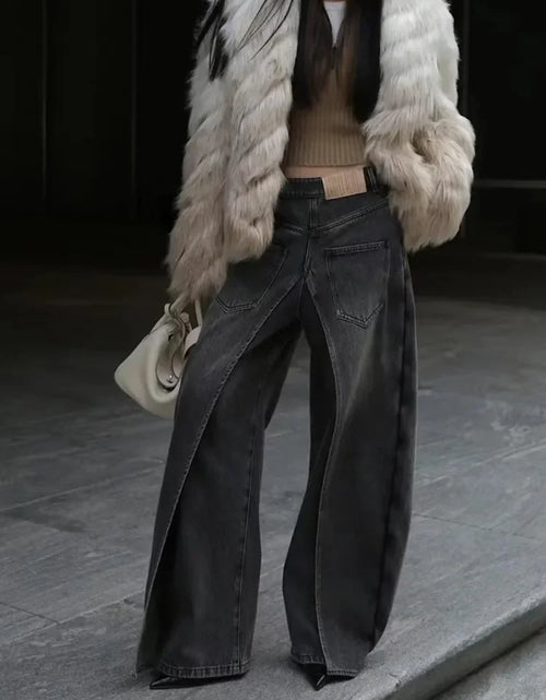 Load image into Gallery viewer, Women's Y2K Style New Rock Hip Hop Baggy Wide Leg Jeans
