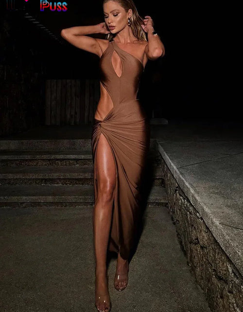 Load image into Gallery viewer, Women's  Summer Hollow Waistless Sleeveless High Waist Stretch Dress
